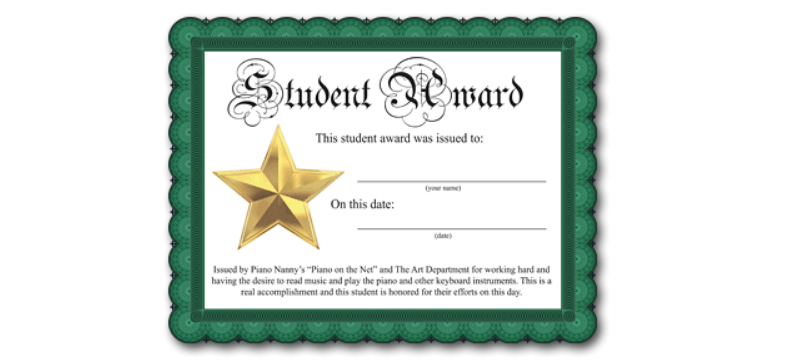 Award Certificate